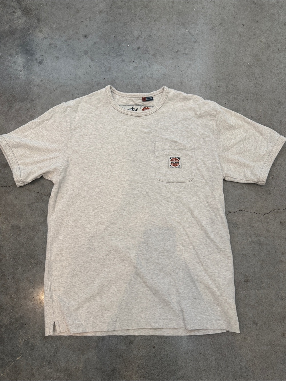 Howler Brothers Sawdust Workwear Pocket T-Shirt Limited Edition Oatmeal Heather